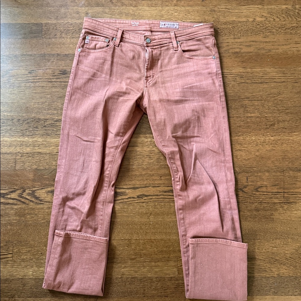 Ag Adriano Goldschmied Tan Denim Jeans